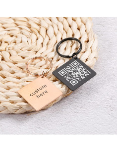 Llave Personalizada de Acero Inoxidable con Código QR - Regalo Musical 2