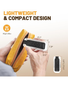 Luz de Lectura Recargable YONSEN con 5 Brillos y 3 Colores 2