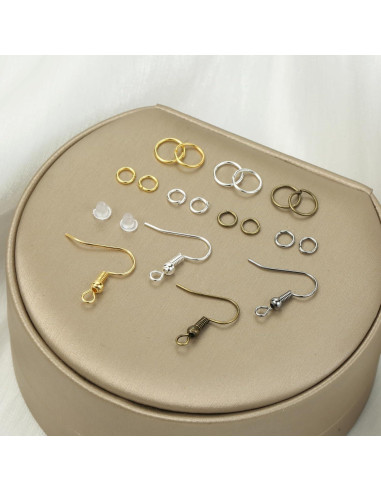 Kit de Ganchos de Aretes Nkwuire 890 Piezas Hipoalergénicos