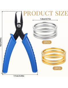 Alicates de Joyería Styquenzer para Abrir Anillos de Salto 14cm 2