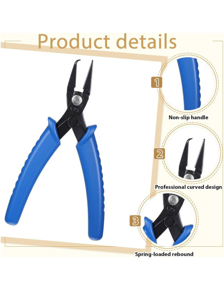 Alicates de Joyería Styquenzer para Abrir Anillos de Salto 14cm