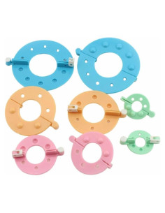 Juego de 8 Hacedores de Pom Pom BE-TOOL - 4 Tamaños