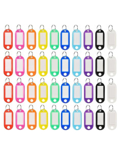 400 Etiquetas de Llave Gisedkle, 10 Colores, 4.7x2.2cm