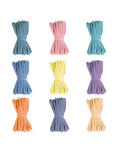 Kit de Lazos de Telar FEBSNOW 180 Piezas 9 Colores DIY