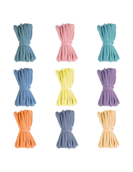 Kit de Lazos de Telar FEBSNOW 180 Piezas 9 Colores DIY