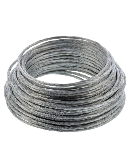 Cable de Acero Inoxidable Hillman 7.62 m Soporta 13.6 kg