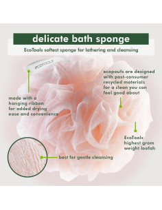 EcoTools EcoPouf Delicado 4 Pack - Esponjas de Lufa Ecológicas 2