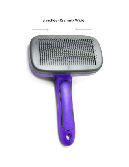 Cepillo Slicker Autolimpiante Hertzko para Perros y Gatos