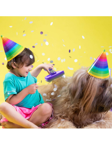 Cepillo Slicker Autolimpiante Hertzko para Perros y Gatos