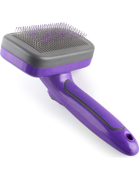 Cepillo Slicker Autolimpiante Hertzko para Perros y Gatos