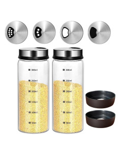 Juego de Salero y Pimentero Verdental 300ml Acero Inoxidable