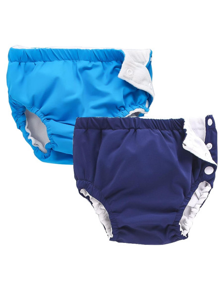 Paquete de 2 Pañales de Natación Reutilizables IjnUhb 0-3 Años Paquete de 2 Pañales de Natación Reutilizables IjnUhb 0-3 Años