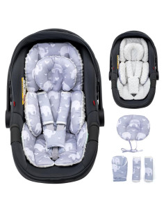 Soporte para Cabeza de Silla de Auto Bebé Kenkyo Gris