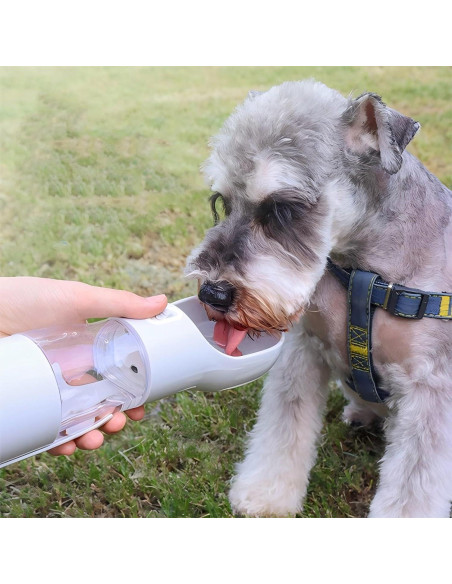 Botella de Agua 4-en-1 Seal Nest para Perros y Gatos - Portátil