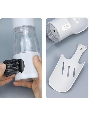 Botella de Agua 4-en-1 Seal Nest para Perros y Gatos - Portátil