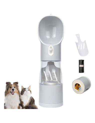 Botella de Agua 4-en-1 Seal Nest para Perros y Gatos - Portátil