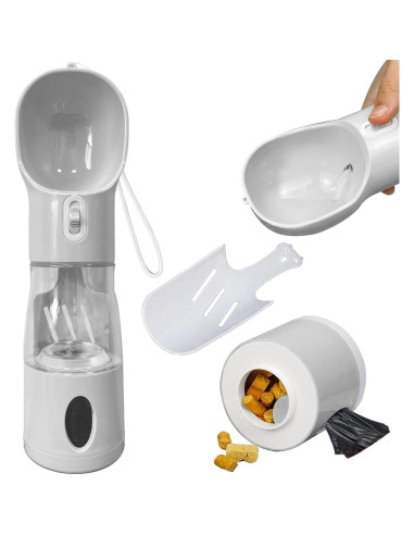 Botella de Agua 4-en-1 Seal Nest para Perros y Gatos - Portátil