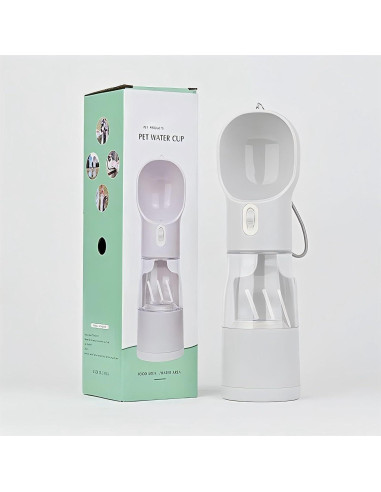 Botella de Agua 4-en-1 Seal Nest para Perros y Gatos - Portátil