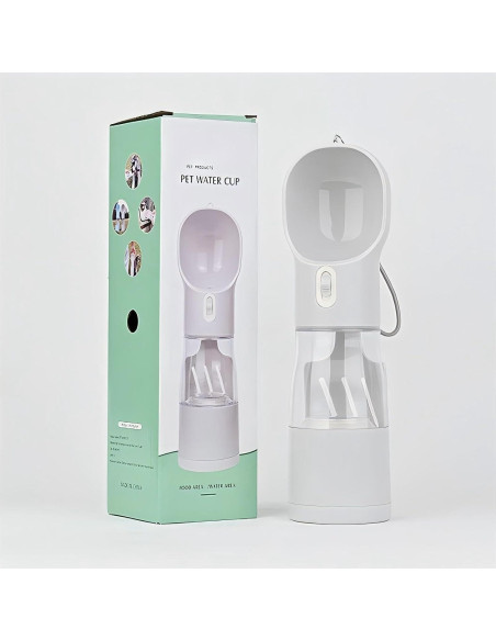 Botella de Agua 4-en-1 Seal Nest para Perros y Gatos - Portátil