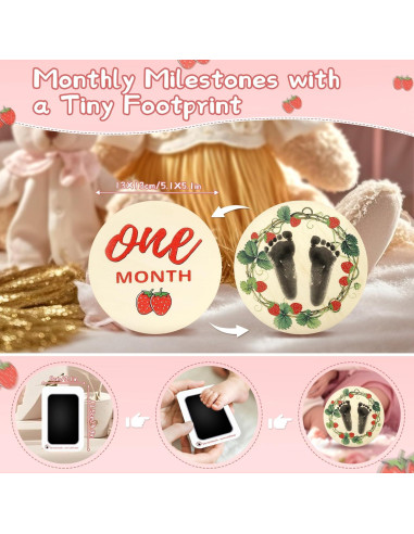 Juego de Discos de Hitos Mensuales EccoDen - 12 Tarjetas y Cartel