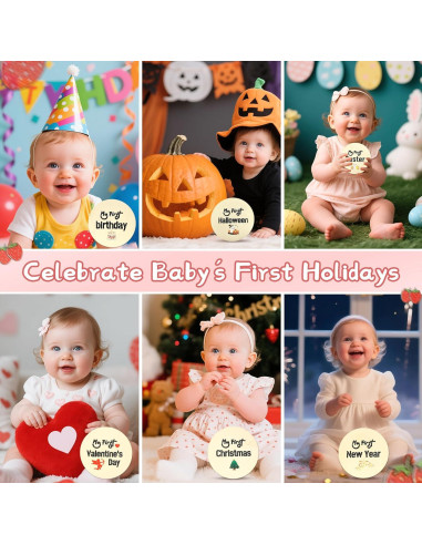 Juego de Discos de Hitos Mensuales EccoDen - 12 Tarjetas y Cartel