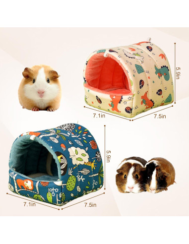 Cama para Cobayas SUPERPAWS - 2 Paquetes, Lavable, 26x26cm