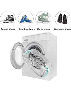 Bolsa de Lavado de Zapatos Genérica 2 Paquetes 39.4x19.1cm Gris 2