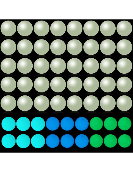 200 Perlas Luminiscentes Beupy 8mm Azul Verde para Joyería DIY