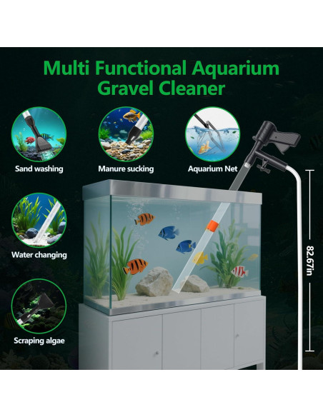 Kit de limpieza de acuarios SYSENCIAGA con herramientas y accesorios