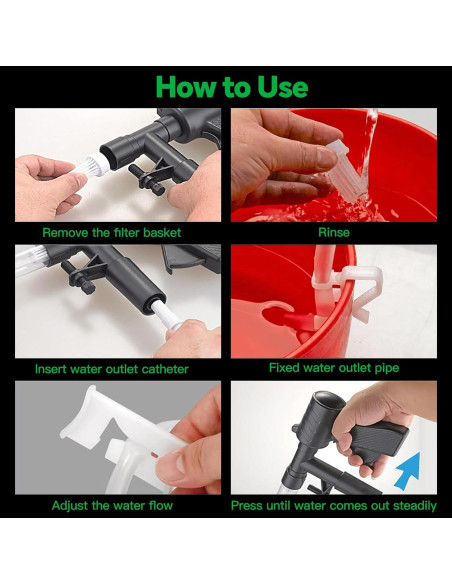 Kit de limpieza de acuarios SYSENCIAGA con herramientas y accesorios