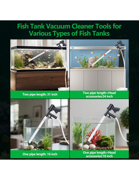 Kit de limpieza de acuarios SYSENCIAGA con herramientas y accesorios