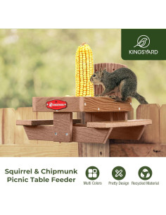 Mesa de Alimentación para Ardillas Kingsyard - Plástico Reciclado 2