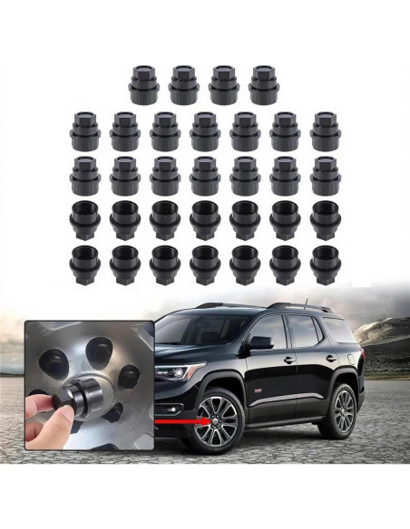 32 Cubiertas de Tuercas de Rueda OSCTAUS 22mm Hexagonal