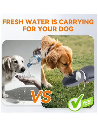 Botella de Agua para Perros Billionchains 800 ml Plegable