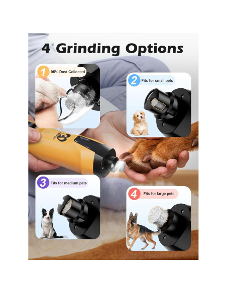 Molinillo de Uñas Eléctrico Casfuy N70 - 6 Velocidades, 2000mAh