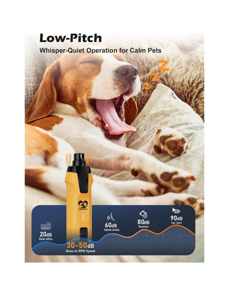 Molinillo de Uñas Eléctrico Casfuy N70 - 6 Velocidades, 2000mAh