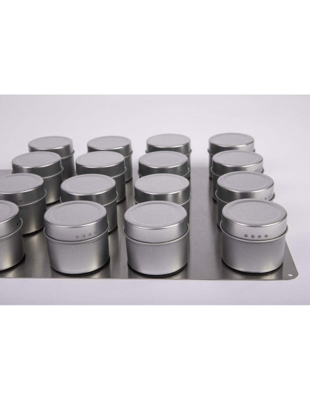 Base de Lata de Especias Magnética RiversEdge 33x56 cm Acero Inoxidable