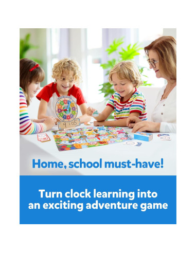 Juguete Educativo Coogam Reloj de Madera para Aprender el Tiempo