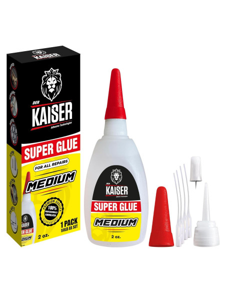 Pegamento Super Glue Der Kaiser 56.7 g - Secado Rápido para Madera y Plástico