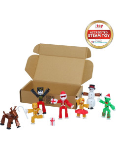 Paquete de Navidad StikBot Zing - 7 Figuras + Accesorios 2