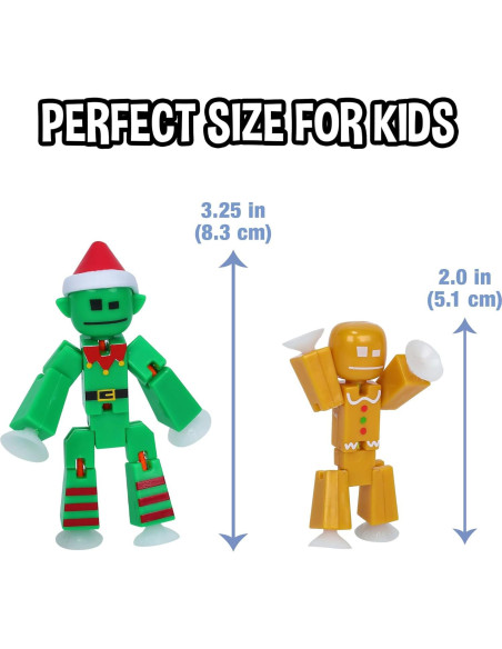 Paquete de Navidad StikBot Zing - 7 Figuras + Accesorios