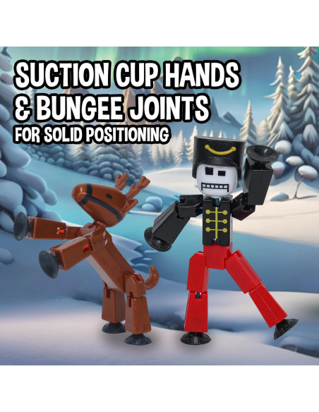 Paquete de Navidad StikBot Zing - 7 Figuras + Accesorios