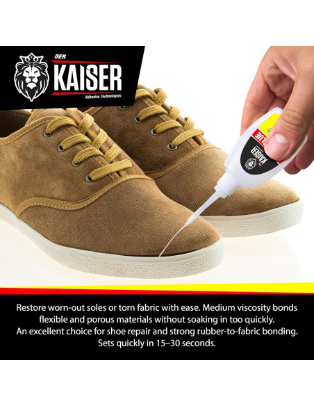 Pegamento Super Glue Der Kaiser 56.7 g - Secado Rápido para Madera y Plástico