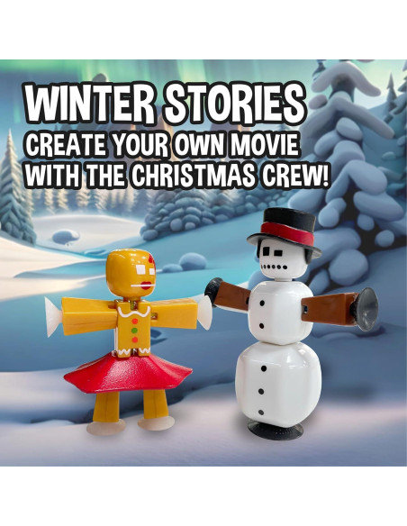 Paquete de Navidad StikBot Zing - 7 Figuras + Accesorios