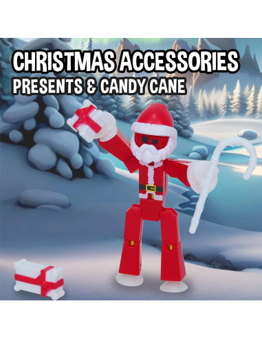 Paquete de Navidad StikBot Zing - 7 Figuras + Accesorios