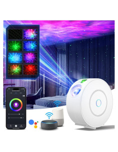 Proyector de Estrellas DOWILLDO NX-SK20, Luz Nocturna 16 Colores
