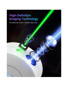 Proyector de Estrellas DOWILLDO NX-SK20, Luz Nocturna 16 Colores 2