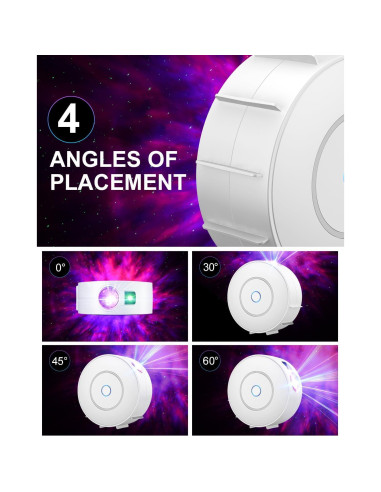 Proyector de Estrellas DOWILLDO NX-SK20, Luz Nocturna 16 Colores