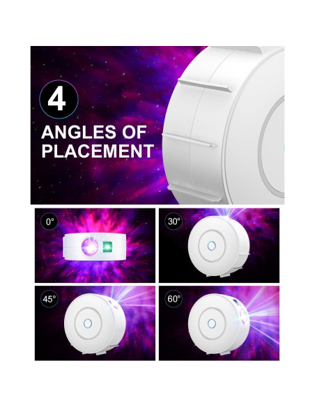 Proyector de Estrellas DOWILLDO NX-SK20, Luz Nocturna 16 Colores