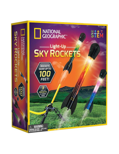 Cohete de Aire Iluminado National Geographic - Lanzador LED 30.48m